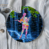 Badge Rond 15,2 Cm Danse avec la nature (En situation)