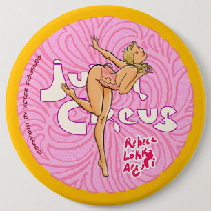 Badge Rond 15,2 Cm Danseur de style libre