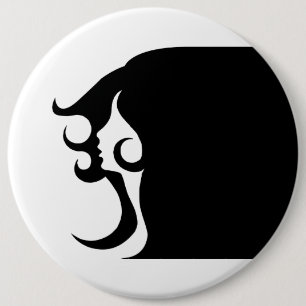 Badge Rond 15,2 Cm Deco mod woman