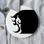 Badge Rond 15,2 Cm Deco mod woman (En situation)