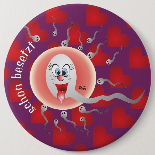 Badge Rond 15,2 Cm déjà occupé (Devant)