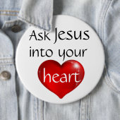 Badge Rond 15,2 Cm Demander à Jésus (En situation)