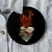 Badge Rond 15,2 Cm Des Livres (En situation)