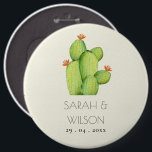 BADGE ROND 15,2 CM DÉSERT D'EAU VERTE MARIAGE DE FLEURS CACTUS<br><div class="desc">Si vous avez besoin d'une personnalisation ou d'autres éléments correspondants,  n'hésitez pas à me contacter à l'adresse yellowfebstudio@gmail.com</div>