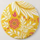 Badge Rond 15,2 Cm Design floral 24 (Devant)