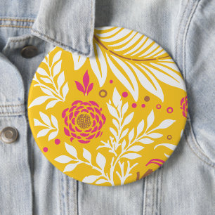 Badge Rond 15,2 Cm Design floral 24