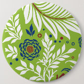 Badge Rond 15,2 Cm Design floral 27 (Devant)
