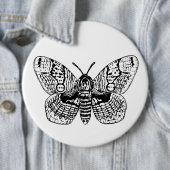Badge Rond 15,2 Cm Dessin Brahmin moth (En situation)