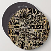 Badge Rond 15,2 Cm Dictionnaire informatique - vintage (Devant & derrière)