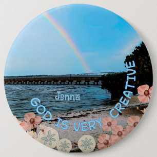 Badge Rond 15,2 Cm Dieu est très créatif