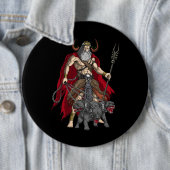 Badge Rond 15,2 Cm Dieu grec Hades (En situation)