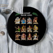 Badge Rond 15,2 Cm Dieux grecs anciens (En situation)