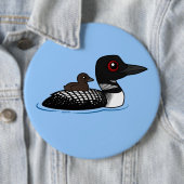 Badge Rond 15,2 Cm Dingue avec le poussin (En situation)