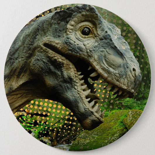 Badge Rond 15,2 Cm dinosaure (Devant)