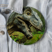 Badge Rond 15,2 Cm dinosaure (En situation)