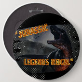 Badge Rond 15,2 Cm dinosaure (Devant & derrière)