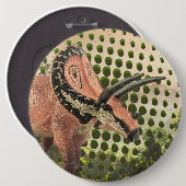 Badge Rond 15,2 Cm dinosaure (Devant & derrière)