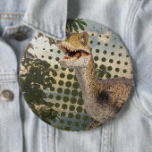 Badge Rond 15,2 Cm dinosaure (En situation)