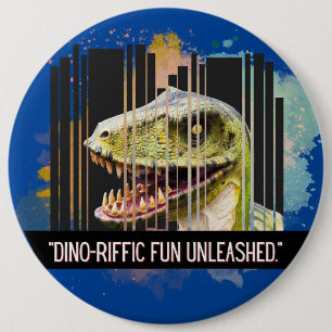 Badge Rond 15,2 Cm dinosaure