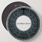 Badge Rond 15,2 Cm Disque grec rétro (Devant & derrière)