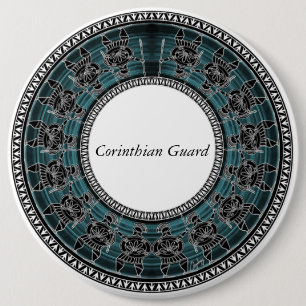 Badge Rond 15,2 Cm Disque grec rétro