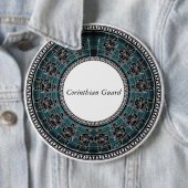 Badge Rond 15,2 Cm Disque grec rétro (En situation)