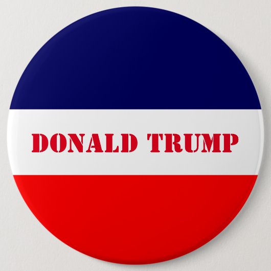 Badge Rond 15,2 Cm Donald Trump (Devant)