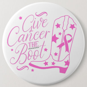 Badge Rond 15,2 Cm Donner le coup d'envoi au cancer