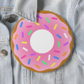 Badge Rond 15,2 Cm Donuts Animés (En situation)