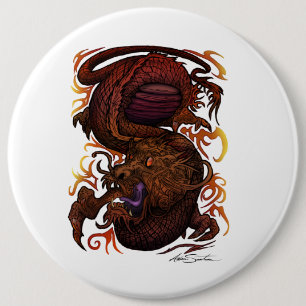 Badge Rond 15,2 Cm Dragon (conception de signature)
