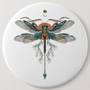 Badge Rond 15,2 Cm Dragon Fly Tattoo