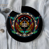 Badge Rond 15,2 Cm Dragon Twins (En situation)