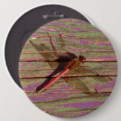 Badge Rond 15,2 Cm Dragonfly (Devant & derrière)