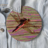 Badge Rond 15,2 Cm Dragonfly (En situation)