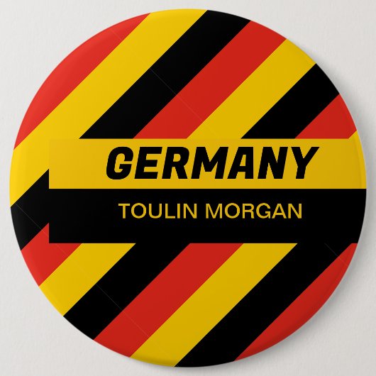 Badge Rond 15,2 Cm Drapeau allemand (Devant)