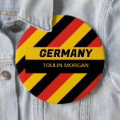 Badge Rond 15,2 Cm Drapeau allemand (En situation)