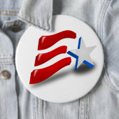 BADGE ROND 15,2 CM DRAPEAU AMÉRICAIN (En situation)
