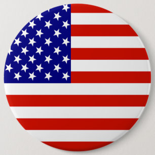 BADGE ROND 15,2 CM DRAPEAU AMÉRICAIN