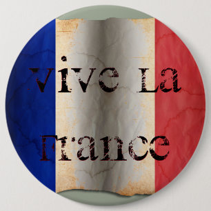 Badge Rond 15,2 Cm Drapeau de France