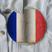 Badge Rond 15,2 Cm Drapeau de la France (En situation)