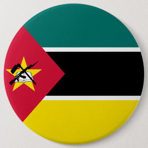Badge Rond 15,2 Cm Drapeau de la Mozambique