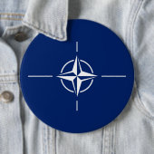 Badge Rond 15,2 Cm Drapeau de l'Otan (En situation)