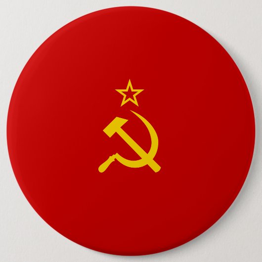 Badge Rond 15,2 Cm drapeau de l'URSS (Devant)