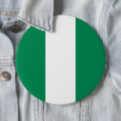 Badge Rond 15,2 Cm Drapeau du Nigéria (En situation)