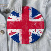Badge Rond 15,2 Cm Drapeau du Royaume-Uni ou de l'Union Jack (En situation)