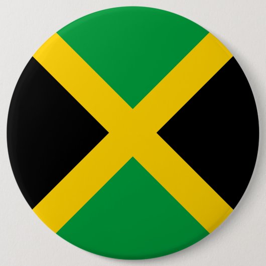 Badge Rond 15,2 Cm Drapeau Jamaïque (Devant)