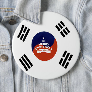 Badge Rond 15,2 Cm Drapeau national de la Corée du Sud : la fierté du