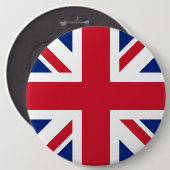 Badge Rond 15,2 Cm Drapeau national Union Jack Royaume-Uni Angleterre (Devant & derrière)