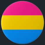 Badge Rond 15,2 Cm Drapeau Pansexual<br><div class="desc">Montrez votre fierté dans le style.</div>