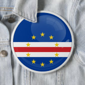 Badge Rond 15,2 Cm Drapeau rond en forme d'icône du Cap-Vert (En situation)